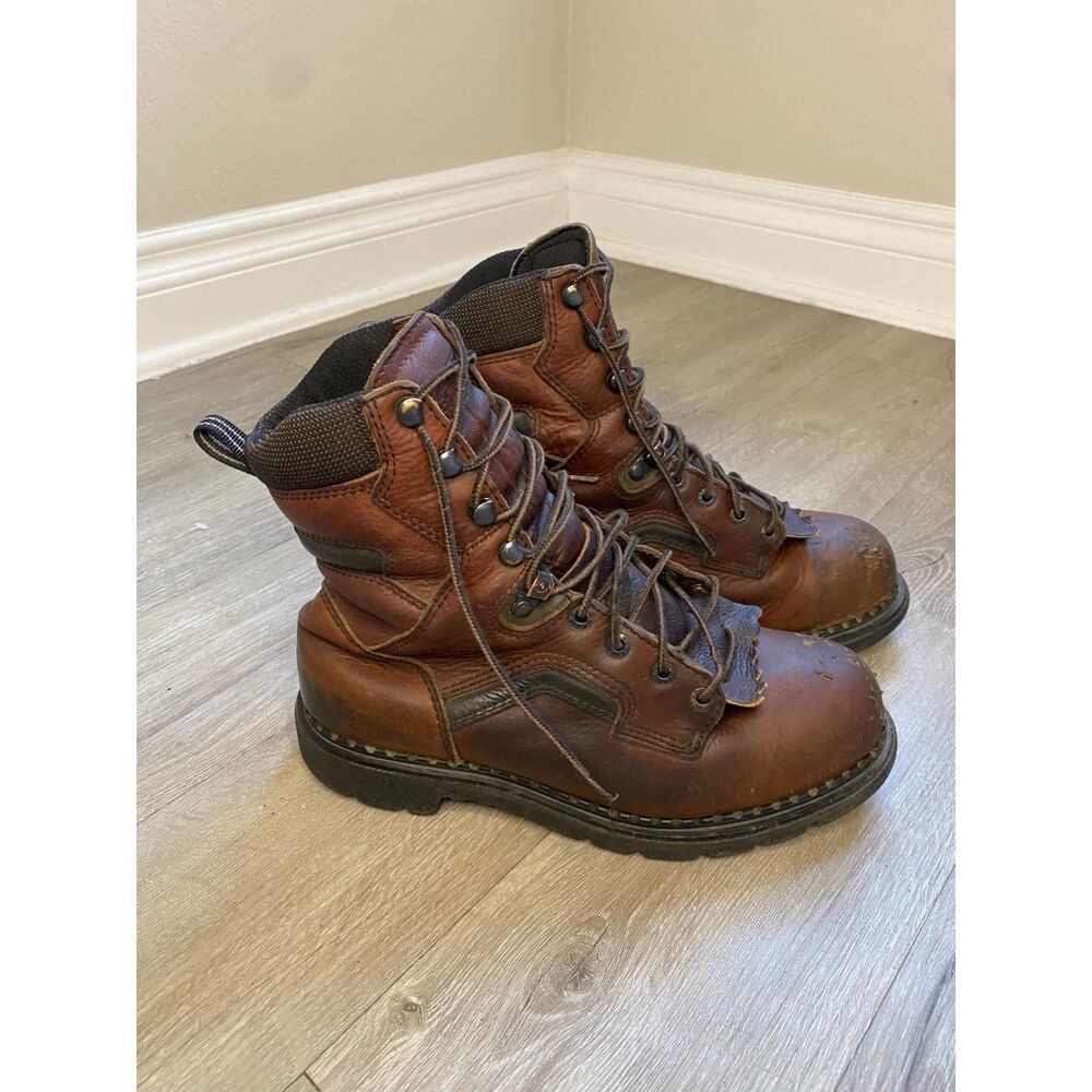 Red Wing 2238 DynaForce Mens 8 EE Steel Toe Leather Work Boots Made USA